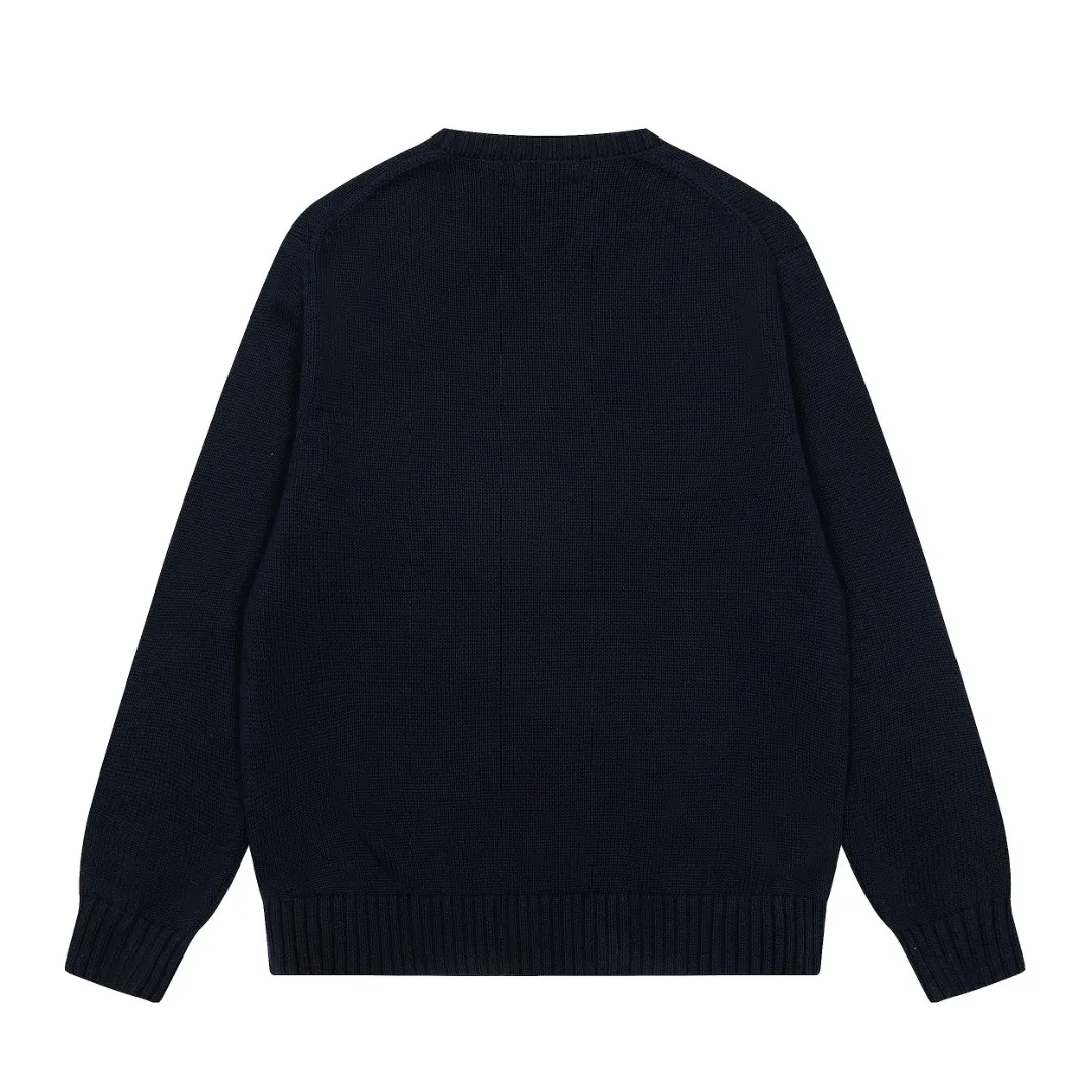 P470 Top quality" Style number: DS880# (not off the shelves all year round) [Ralph Lauren heavy industry bear golf autumn and winter couples knitted crew neck sweater] ✅Ralph Lauren Ralph Lauren classic basic bear heavy craftsman knitted sweater for men and women couples ✅Main supplier platform live broadcast wholesale entity out of stock will be replenished not removed from the shelves ✅ZP quality 1:1 version can scan the code to enter the GF website counter quality ✅detailed quality is the only one in Guangzhou Imported quality cotton yarn Focus on high-end, cost-effective, and good quality. Needless to say, the version is restored to the original version. The maximum size can be worn up to 190 pounds. Loose, comfortable and stress-free. ✅The upper body is simple and easy to match. A must-have for men. Good-looking clothes are never picky. A must-have for couples. Recommended for wardrobe. Size: S-XL Color: Navy